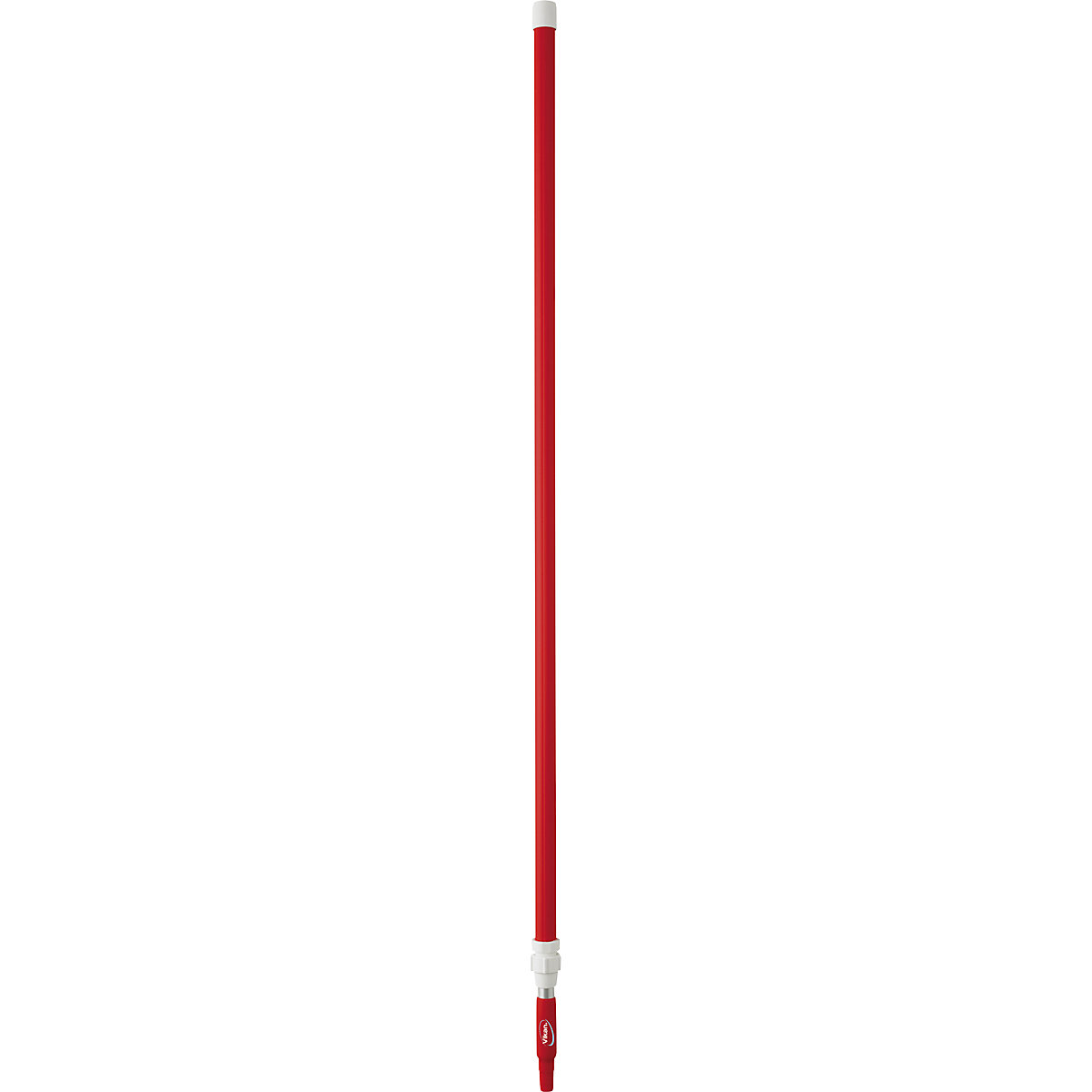 Teleskopska drška, ergonomična – Vikan, Ø 32 mm, dužina 1575 mm – 2780 mm, pak. 5 kom., u crvenoj boji