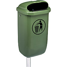 avec accessoires de fixation pour montage mural ou au sol, coloris vert