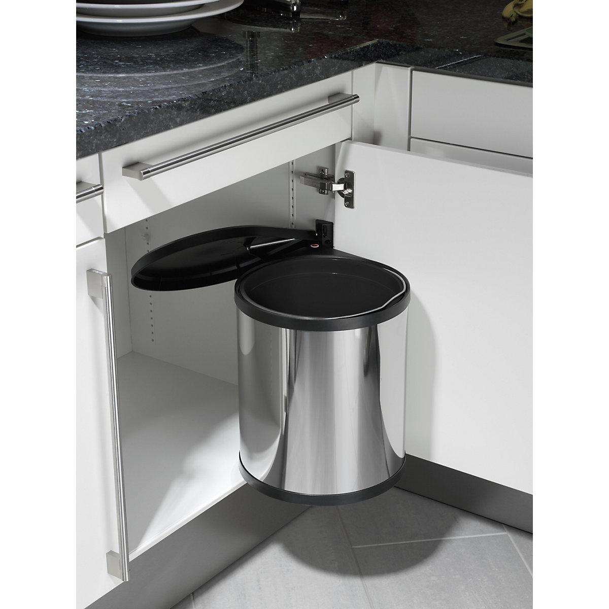 hailo poubelle encastrable avec dispositif de levage du couvercle 1 x 15 l frankel france