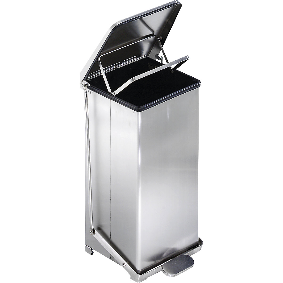 Poubelle Tri Sélectif KLARSTEIN - 3x15L, Acier Inox, Pédale