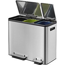 inox, collecteur à trois seaux