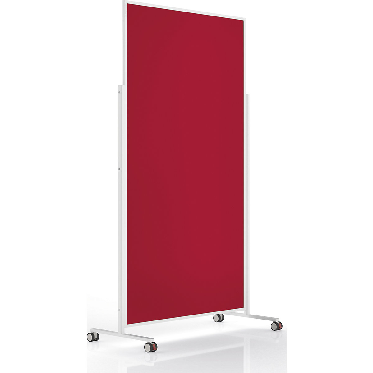 Design-Moderationstafel VarioPin magnetoplan, Tafelformat 1800 x 1000 mm, Filz, rot