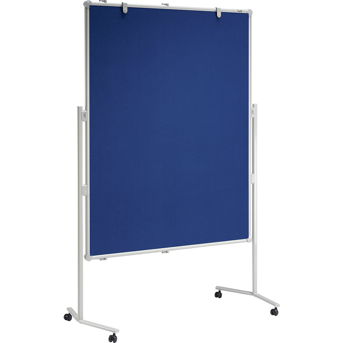 MAUL Moderationstafel MAULpro, Textil-Oberfläche, blau, BxH 1200 x 1500 mm