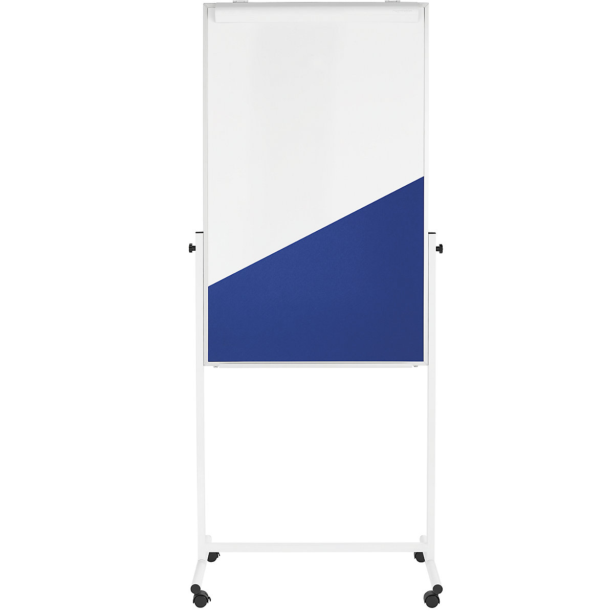 magnetoplan Universal-Board, Tafelformat 750 x 1200 mm, Whiteboard / Filz blau