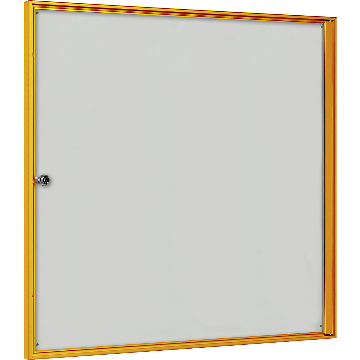 Schaukasten für innen, für Format 3 x 2 DIN A4, Rahmen gelb
