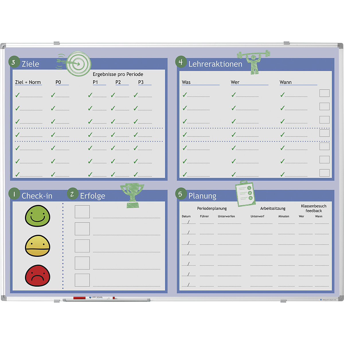 Individuell bedrucktes Whiteboard eurokraft pro (Produktabbildung 9)-8
