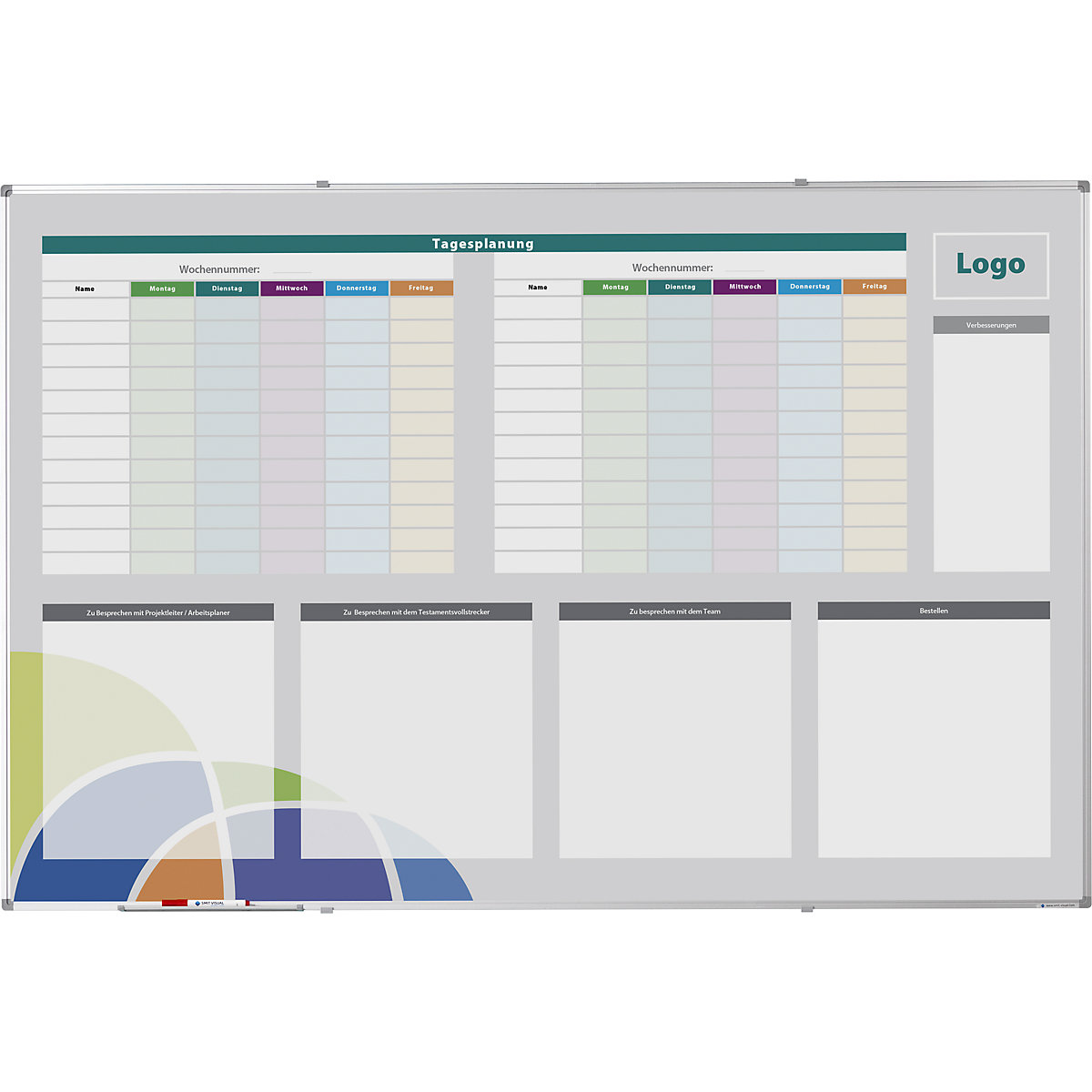 Individuell bedrucktes Whiteboard eurokraft pro (Produktabbildung 13)-12
