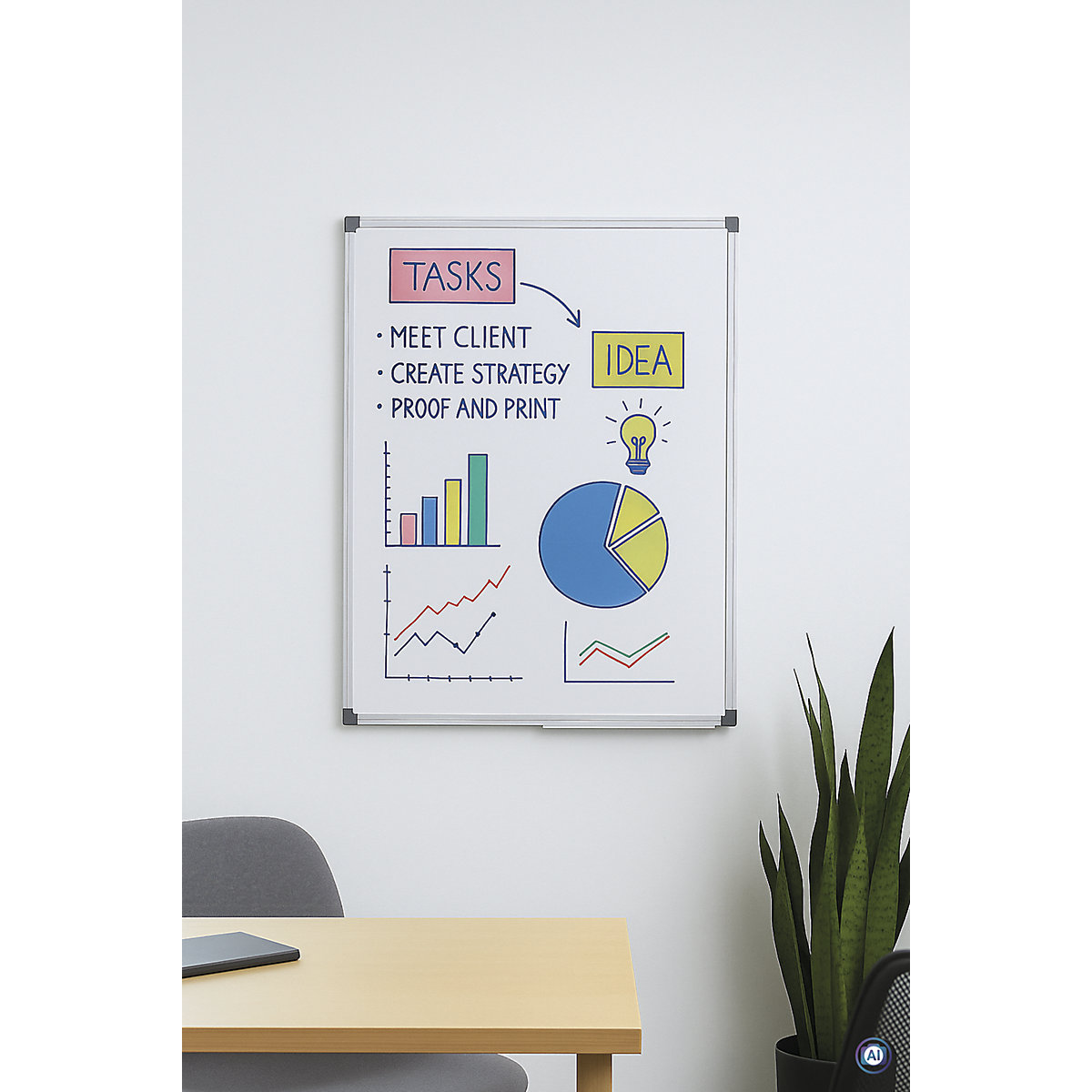 Whiteboard MAULstandard, weiß MAUL (Produktabbildung 3)-2