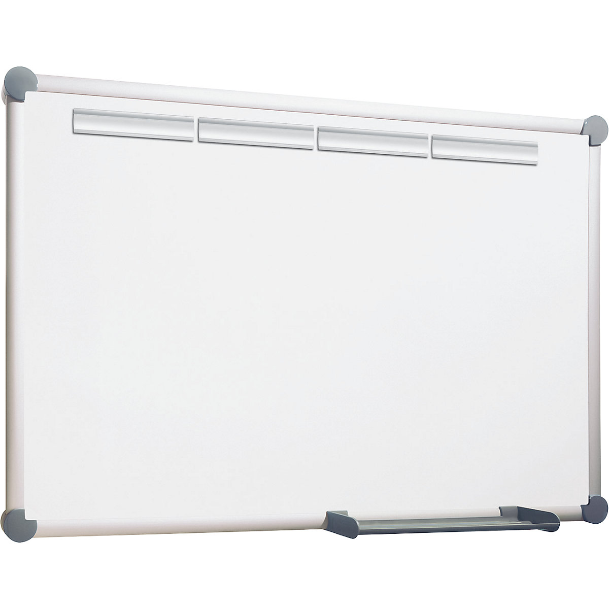 MAUL Whiteboard, Komplett-Set Plus – Stahlblech, beschichtet, BxH 1200 x 900 mm