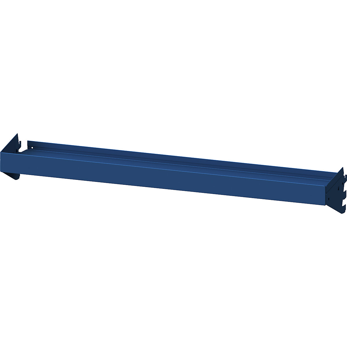 Vaňová polica – ANKE, ohranenie 75 mm, š x h 1250 x 250 mm, modrá-2