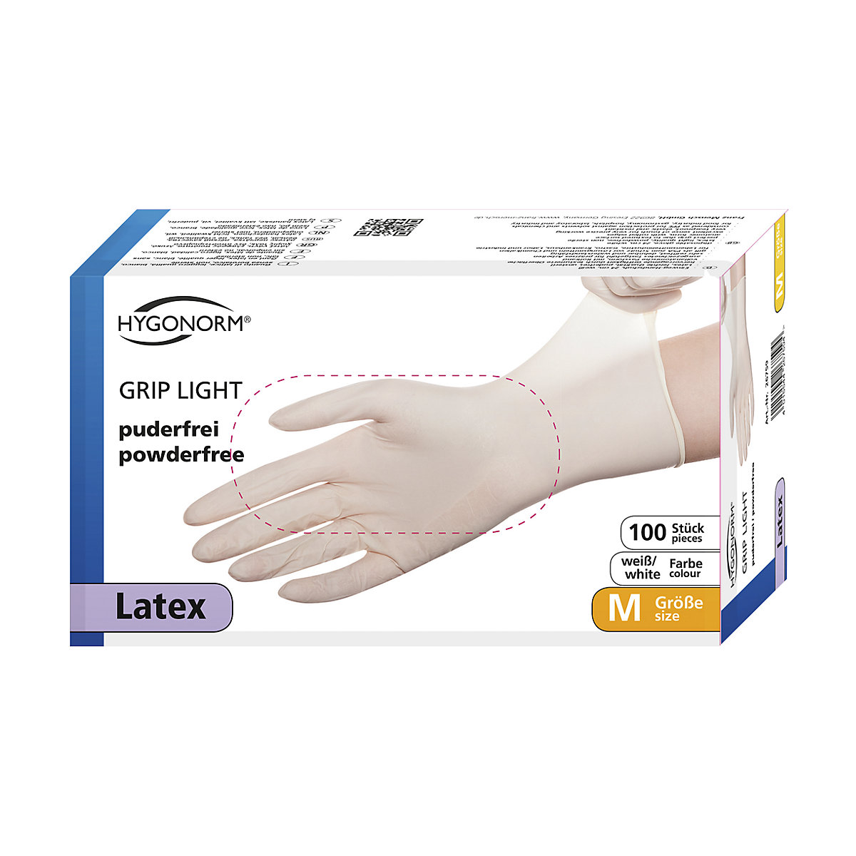 Latexové jednorazové rukavice (Zobrazenie produktu 2)-1