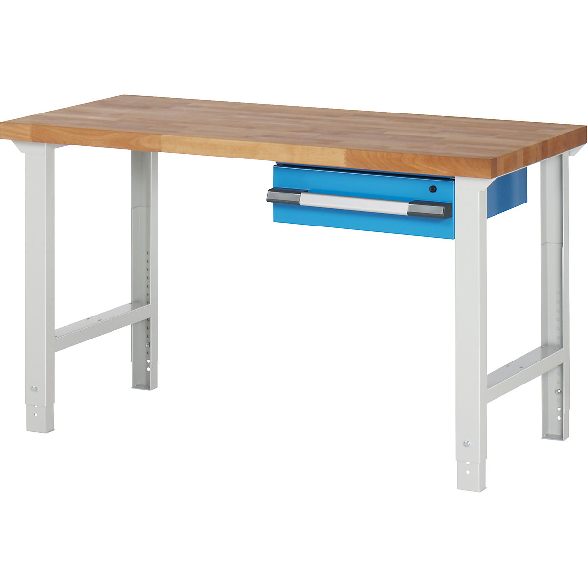 Dielenský stôl, modulárny systém, séria 7 – eurokraft pro, 1 závesná zásuvka, š x h 1500 x 700 mm-2