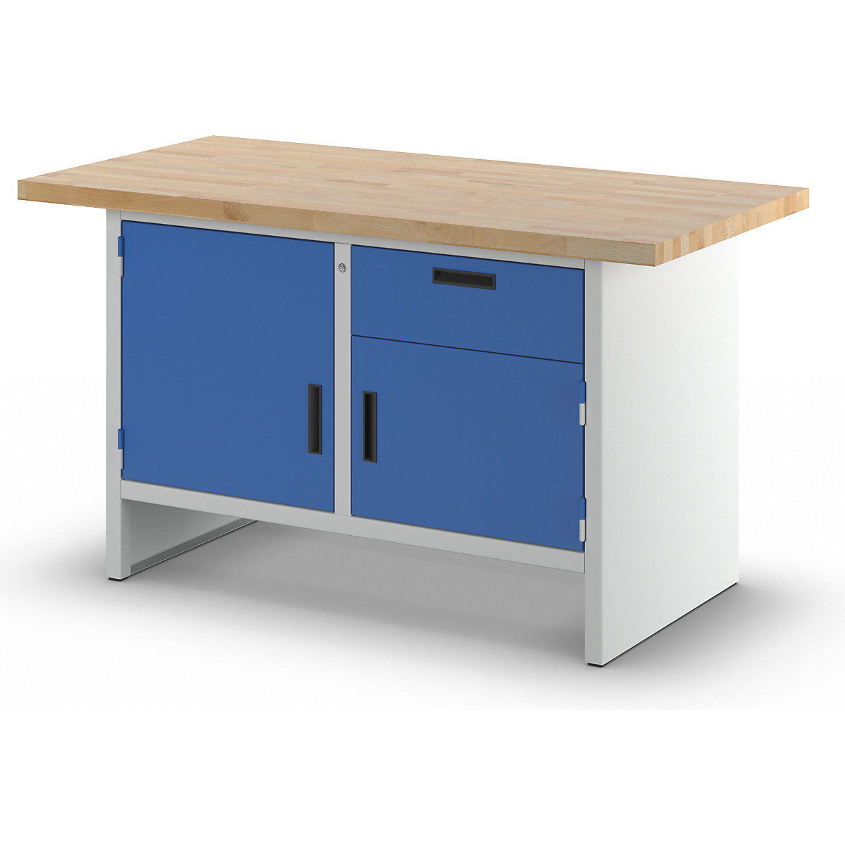 Dielenský stôl s uzavretými stranami – eurokraft basic (Zobrazenie produktu 5)-4