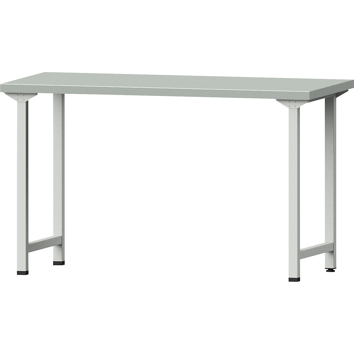 Dielenský stôl, stojanové vyhotovenie – ANKE, základný model, š x h 1500 x 700 mm, doska s povrchom z oceľového plechu, výška 890 mm-12