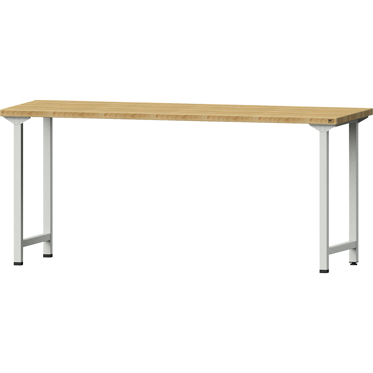 Dielenský stôl, stojanové vyhotovenie – ANKE, základný model, š x h 2000 x 700 mm, masívna buková doska, výška 890 mm-15