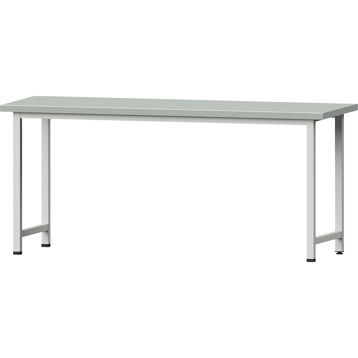 Dielenský stôl, stojanové vyhotovenie – ANKE, základný model, š x h 2000 x 700 mm, doska s povrchom z oceľového plechu, výška 890 mm-11