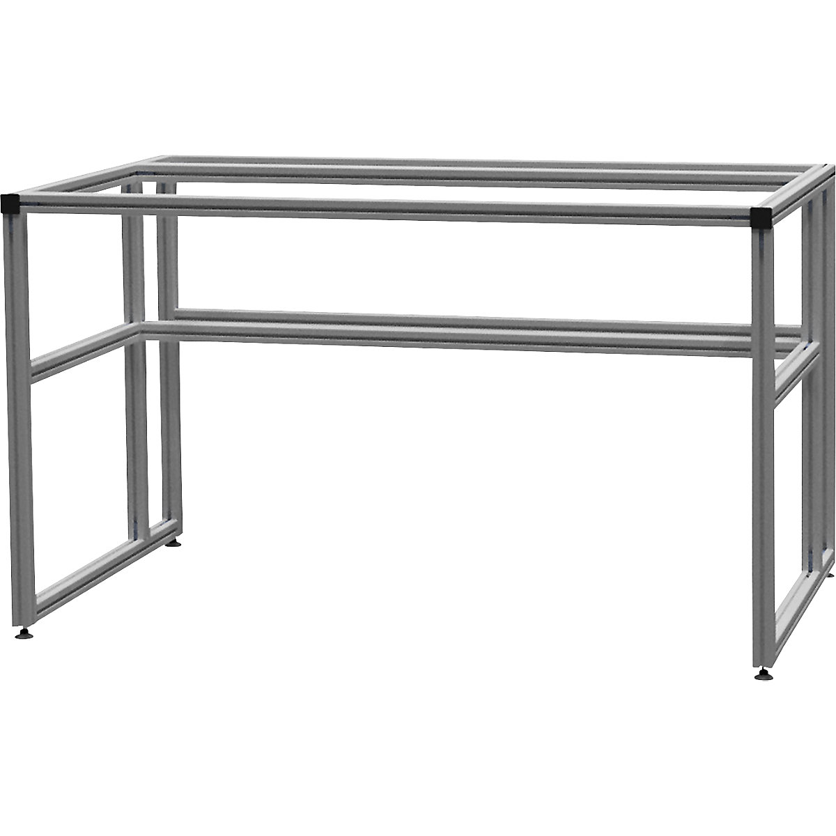 workalu® Hliníkový dielenský stôl, základný rám – bedrunka hirth