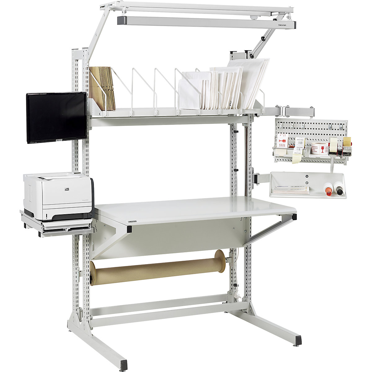 Výškovo prestaviteľný pracovný stôl Quick Edge – Treston (Zobrazenie produktu 2)-1