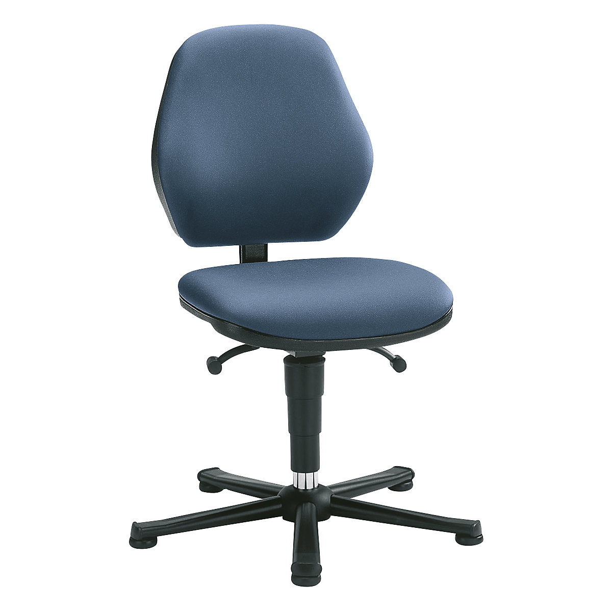 Pracovní židle – bimos, permanentní kontakt, s patkami, koženkový potah-2