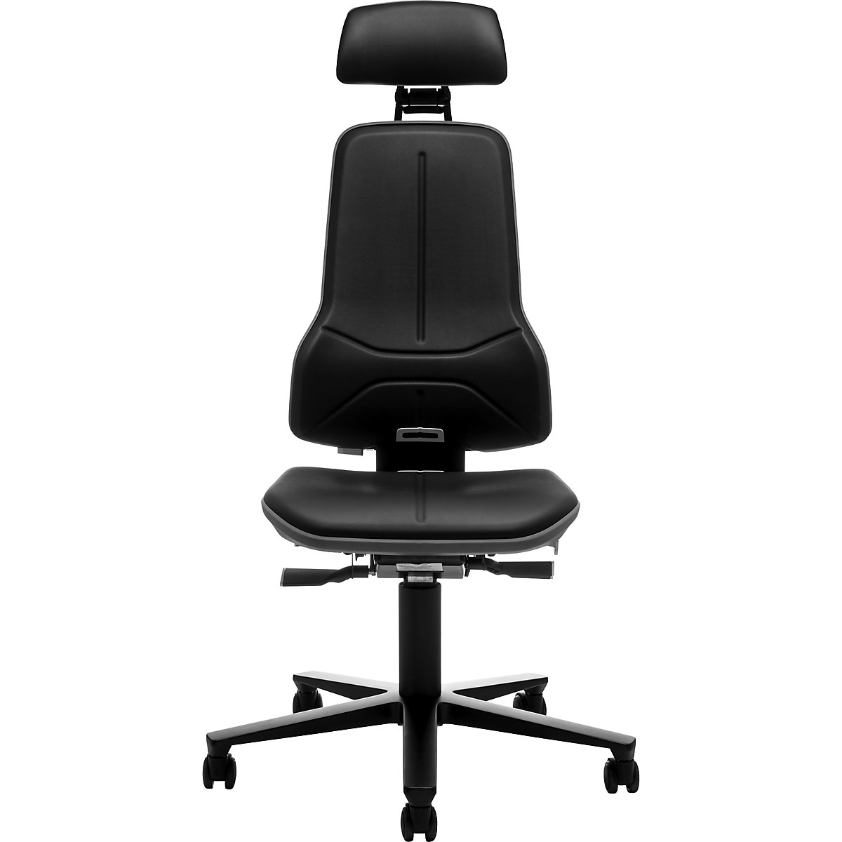 Pracovní otočná židle NEON, kolečka, opěrka hlavy – bimos (Obrázek výrobku 3)-2