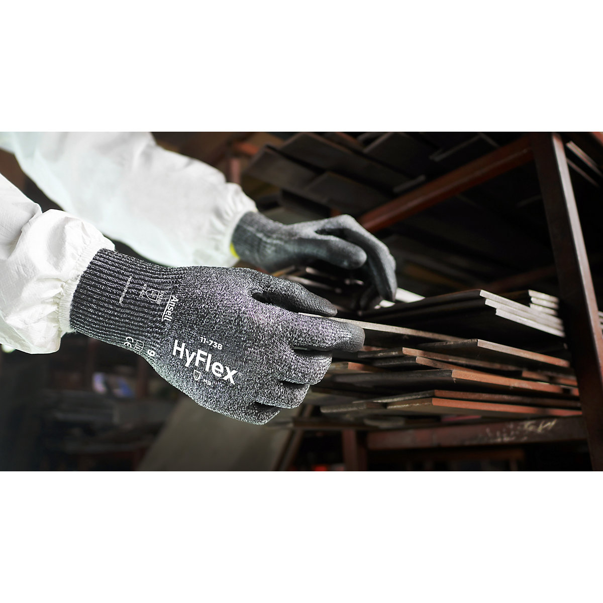 Pracovní rukavice HyFlex® 11-738 – Ansell (Obrázek výrobku 5)-4