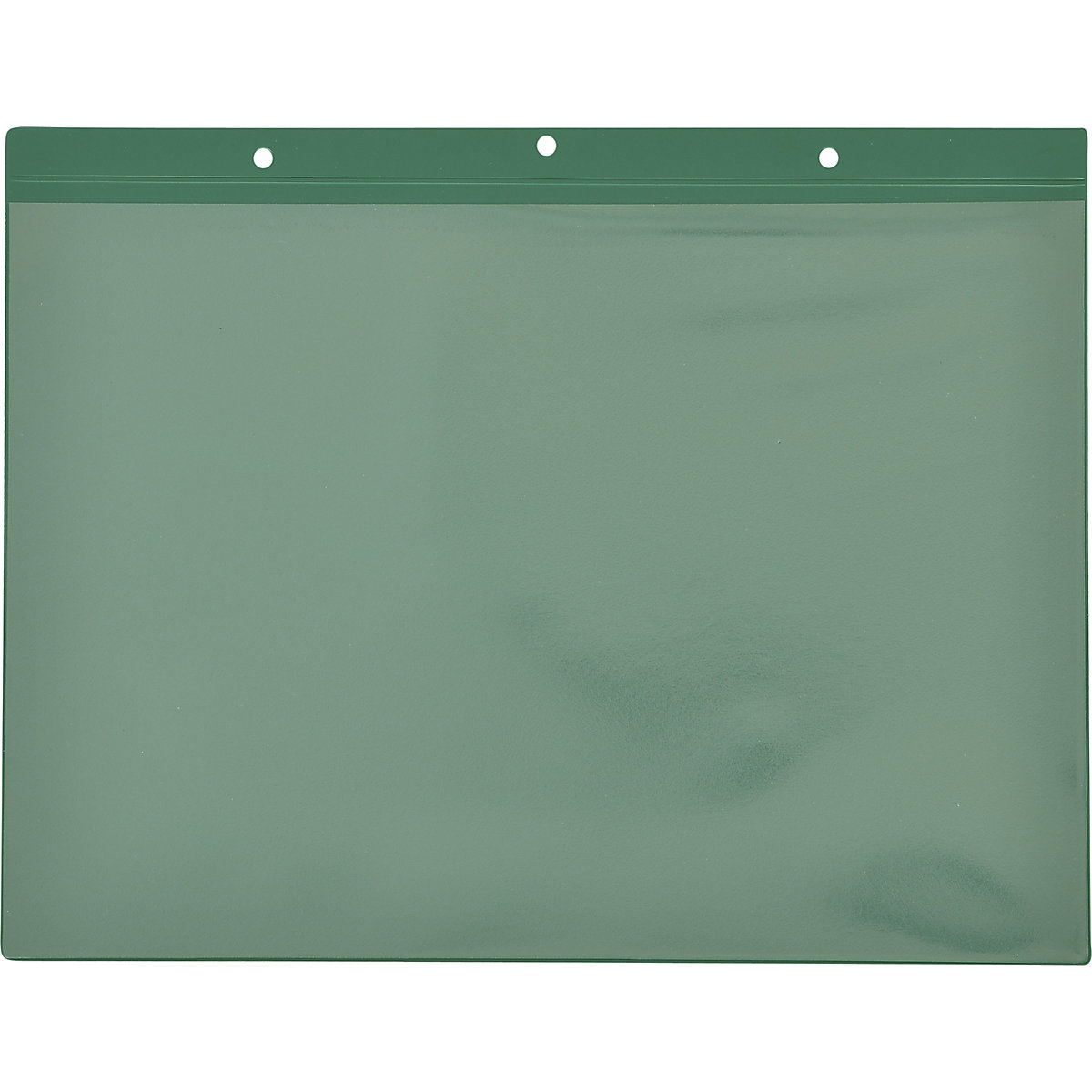 Žepi za napise z luknjami za pritrditev, prečni format DIN A5, zelene barve, DE 50 kosov-2