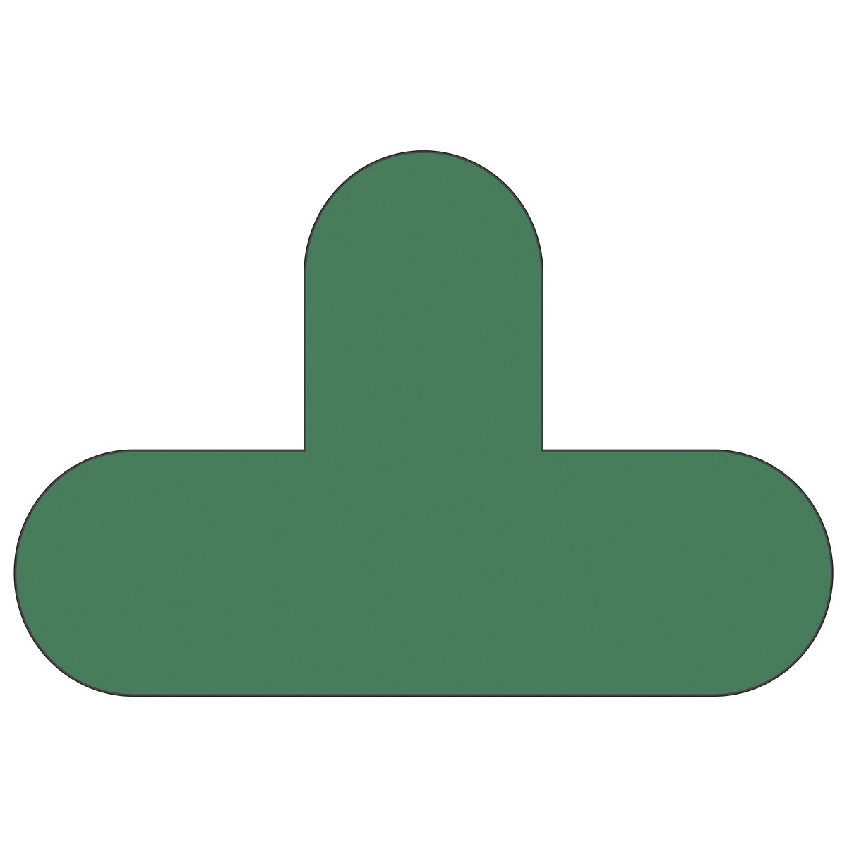 Talne oznake iz PVC-ja, oblika črke T, DE 50 kosov, zelena-5