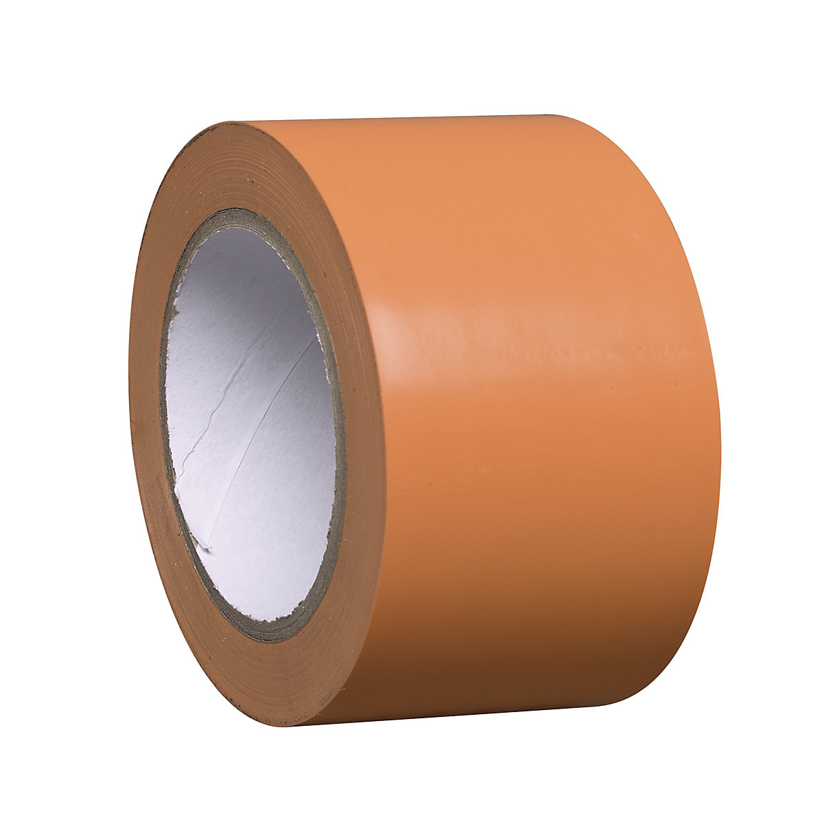 Talni označevalni trak iz vinila, enobarven, širina 75 mm, oranžen, DE 16 rol-9