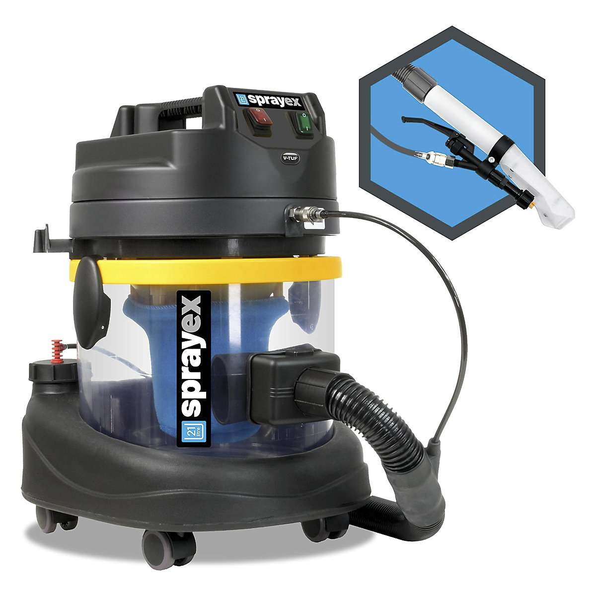 V-TUF Sprayex HDV240 Heavy-Duty Valeting Spray Extraction Machine | 21L