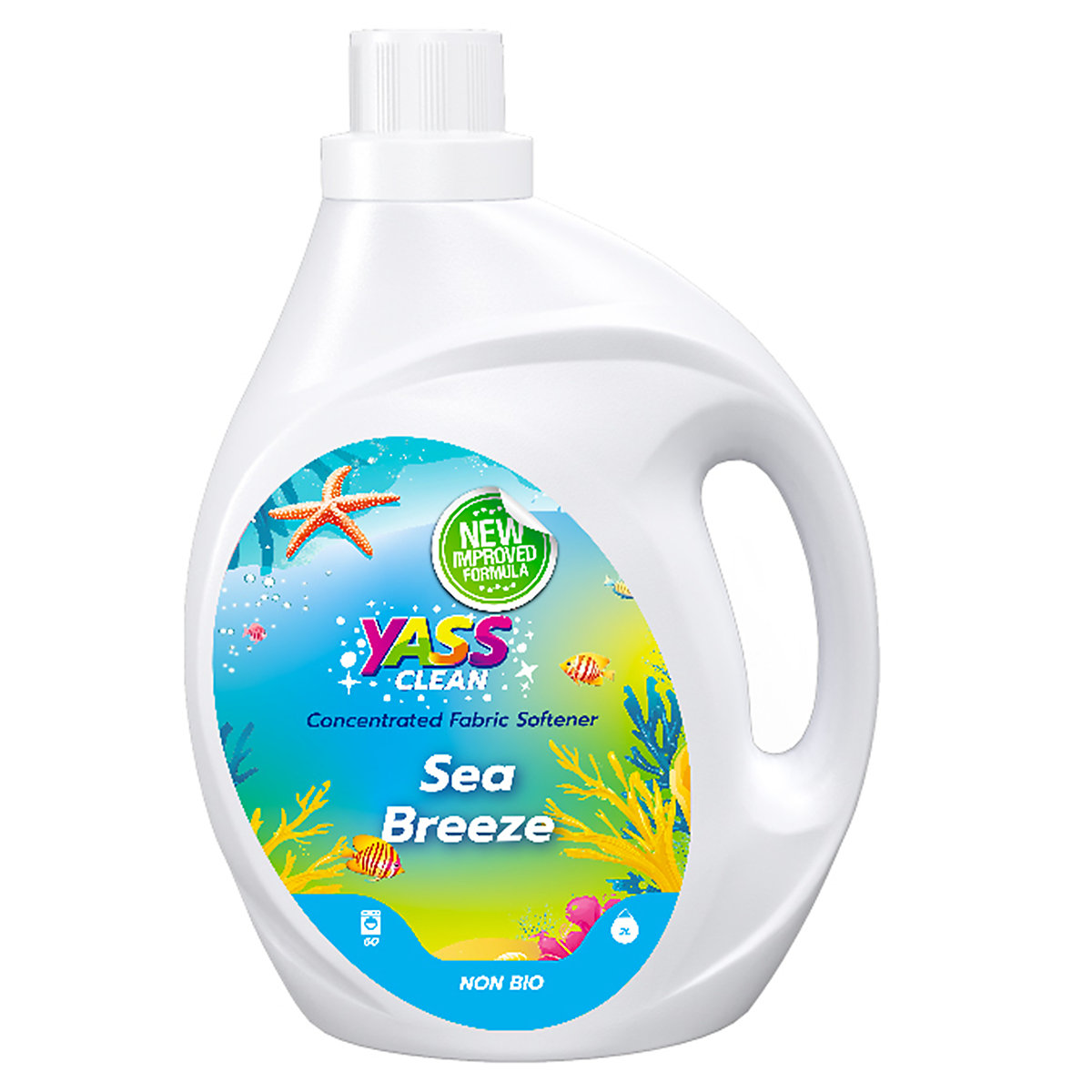 BiGDUG x Yass Clean Laundry Essentials | Washing Powder, Pods, Fabric Softener & Scent Boosters, BiGDUG x Yass Clean Laundry Essentials | Washing Powder, Pods, Fabric Softener & Scent Boosters, BiGDUG x Yass Clean Concentrated Fabric Softener | 300h x 110w mm | Sea Breeze | 2 Litre-6