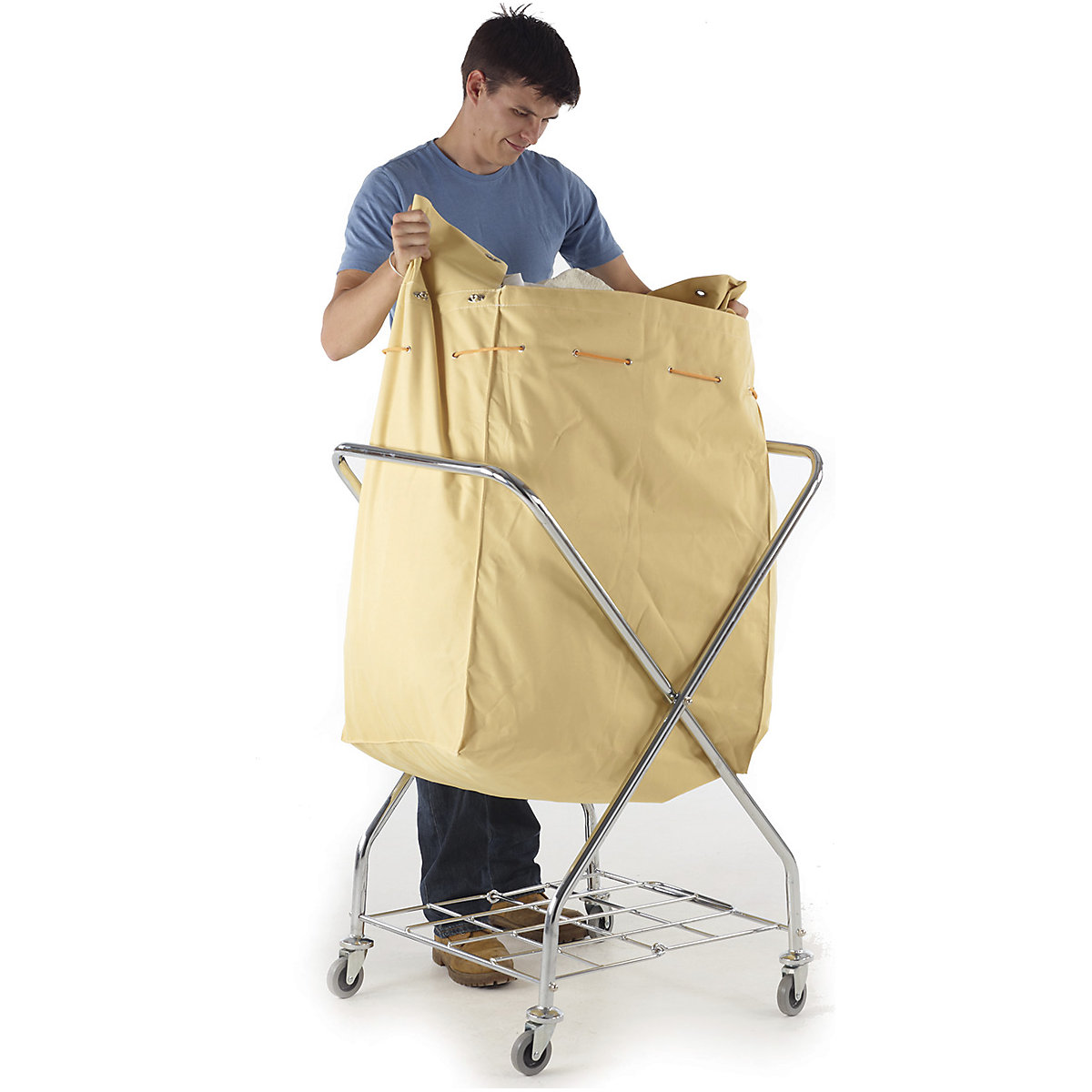 Chrome Laundry Trolley (Product illustration 6)-5