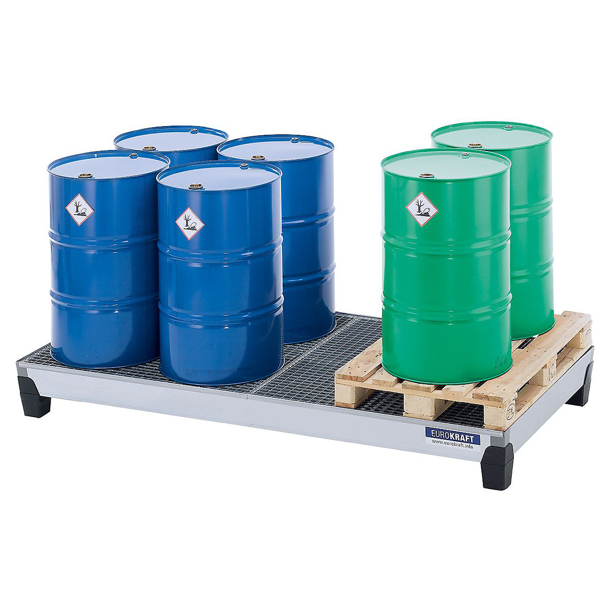 Premkraft Galvanised Steel Spill Tray With Plastic Feet