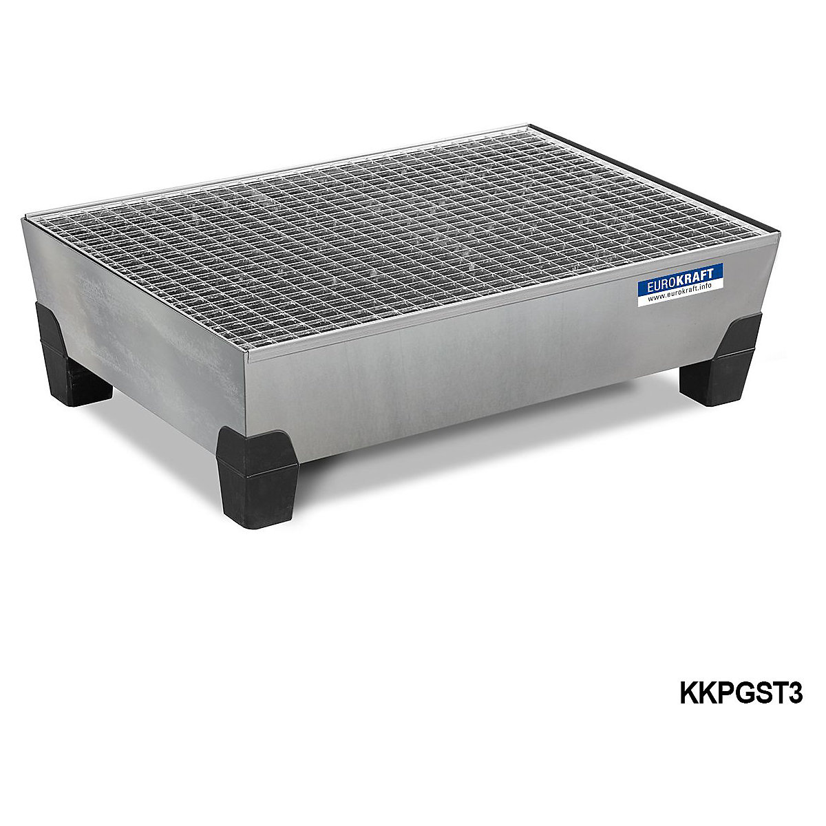 Premkraft Galvanised Steel Spill Tray With Plastic Feet