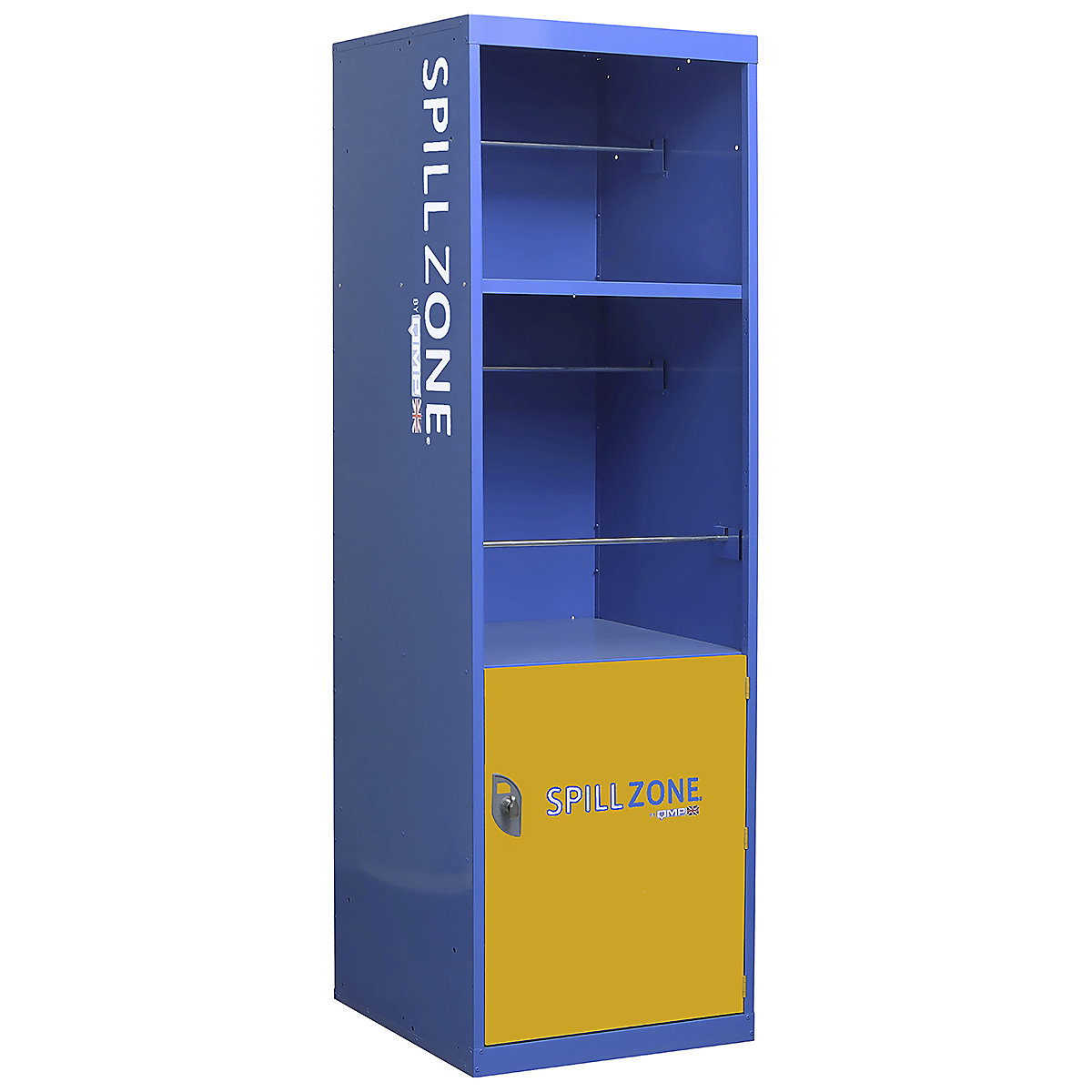 SpillZone Spill Stations, SpillZone Spill Stations, SpillZone Spill Station 1 | 1820h x 550w x 500d mm | 2 Shelf | Lockable Cupboard With Internal Shelf | Latch Lock-10