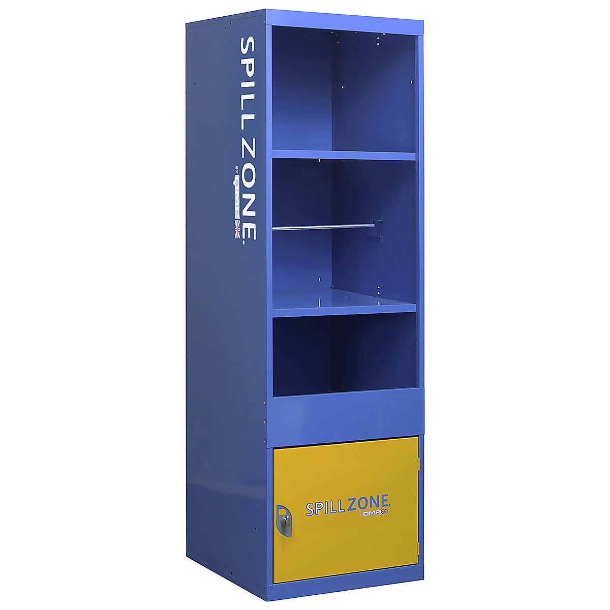 SpillZone Spill Stations, SpillZone Spill Stations, SpillZone Spill Station 2 | 1820h x 550w x 500d mm | 3 Shelf | Lockable Cupboard | Half Door | Latch Lock-11