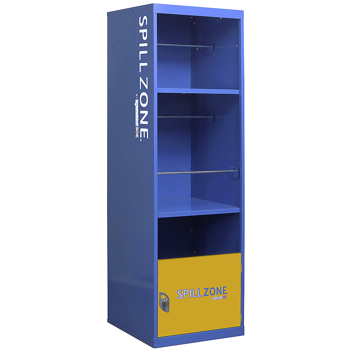 SpillZone Spill Stations, SpillZone Spill Stations, SpillZone Spill Station 3 | 1820h x 550w x 500d mm | 2 Shelf | Quick-Reach Lockable Cupboard | Half Door | Latch Lock-13