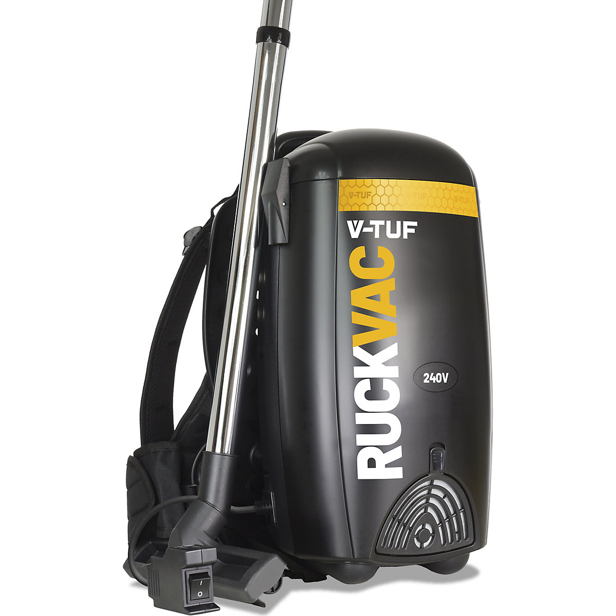 V-TUF RUCKVAC Industrial Backpack Vacuum Cleaner with Lung Safe HEPA H13 Filtration