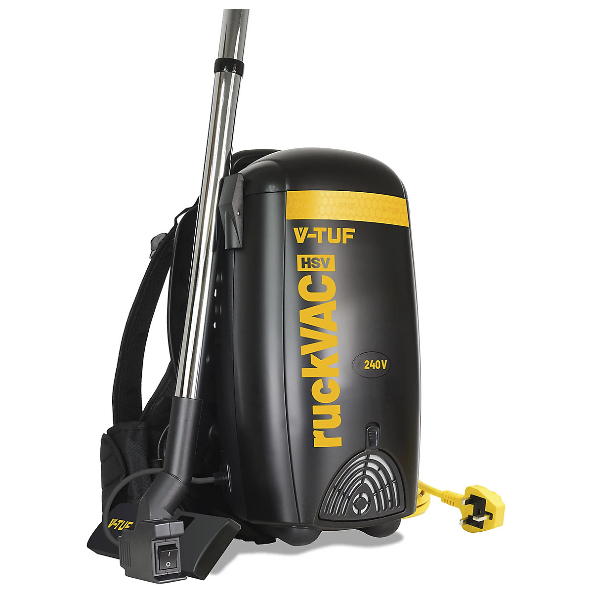 V-TUF RUCKVAC Industrial Backpack Vacuum Cleaner with Lung Safe HEPA H13 Filtration