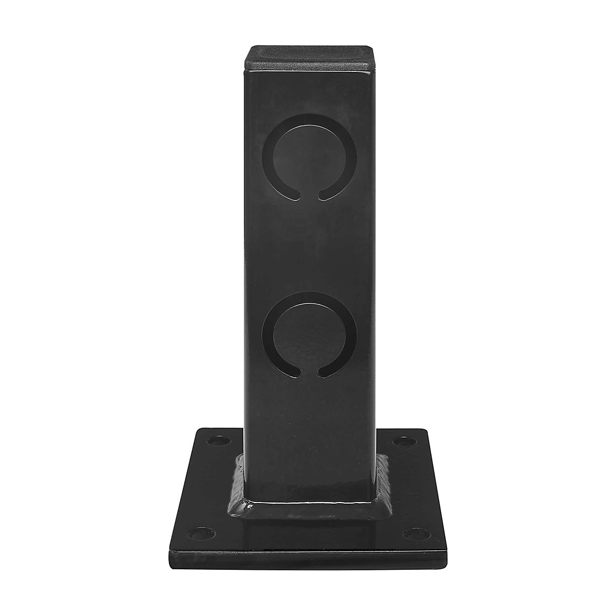 BLACK BULL Low Level Barriers, BLACK BULL Low Level Barriers, BLACK BULL Low Level Barrier ECO End Post | 250h x 70w x 70d mm | Powder Coated Black | Indoor Use-8