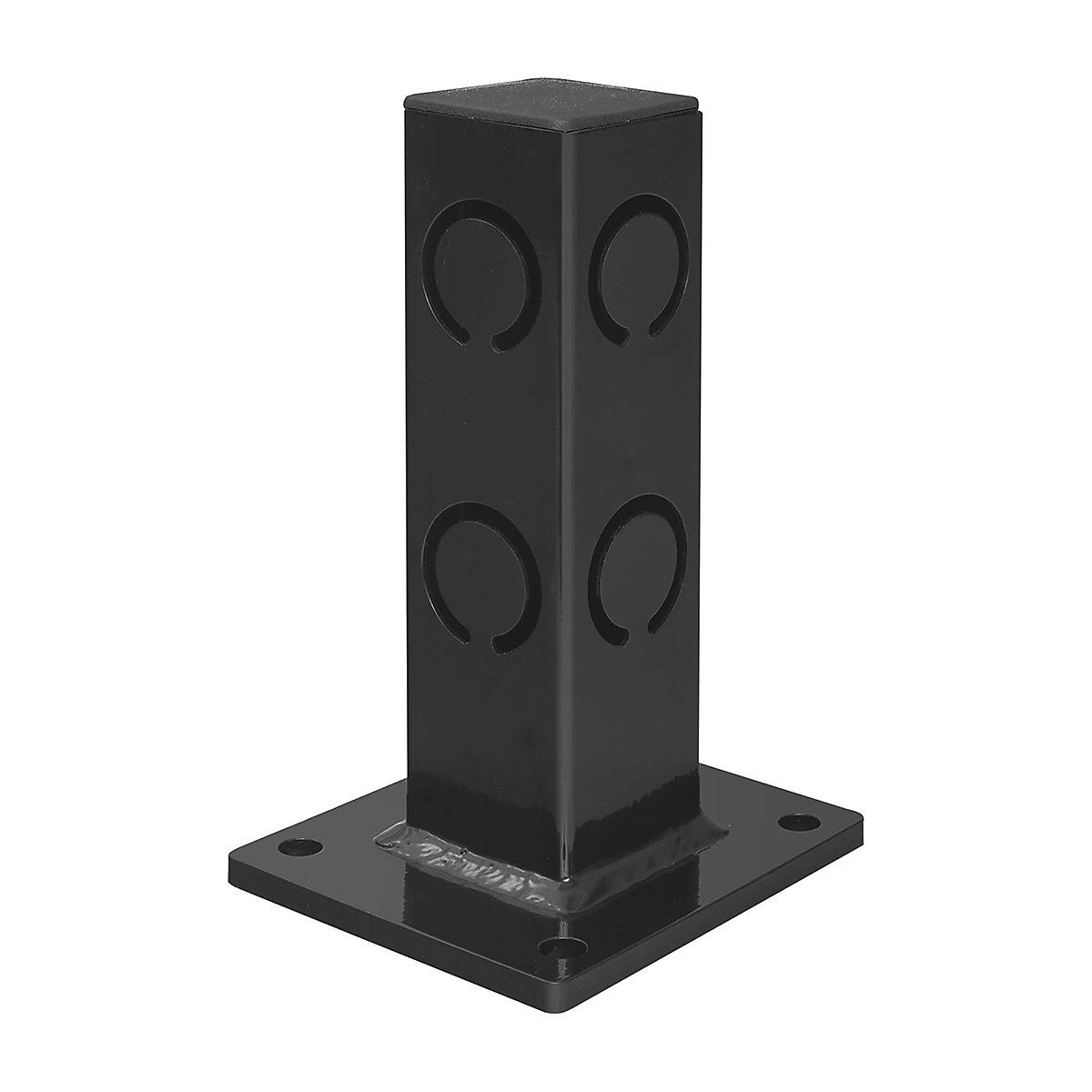 BLACK BULL Low Level Barriers, BLACK BULL Low Level Barriers, BLACK BULL Low Level Barrier ECO Corner Post | 250h x 70w x 70d mm | Powder Coated Black | Indoor Use-7