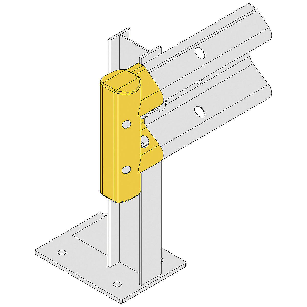 Brandsafe Armco Pedestrian Safety End (Product illustration 3)-2