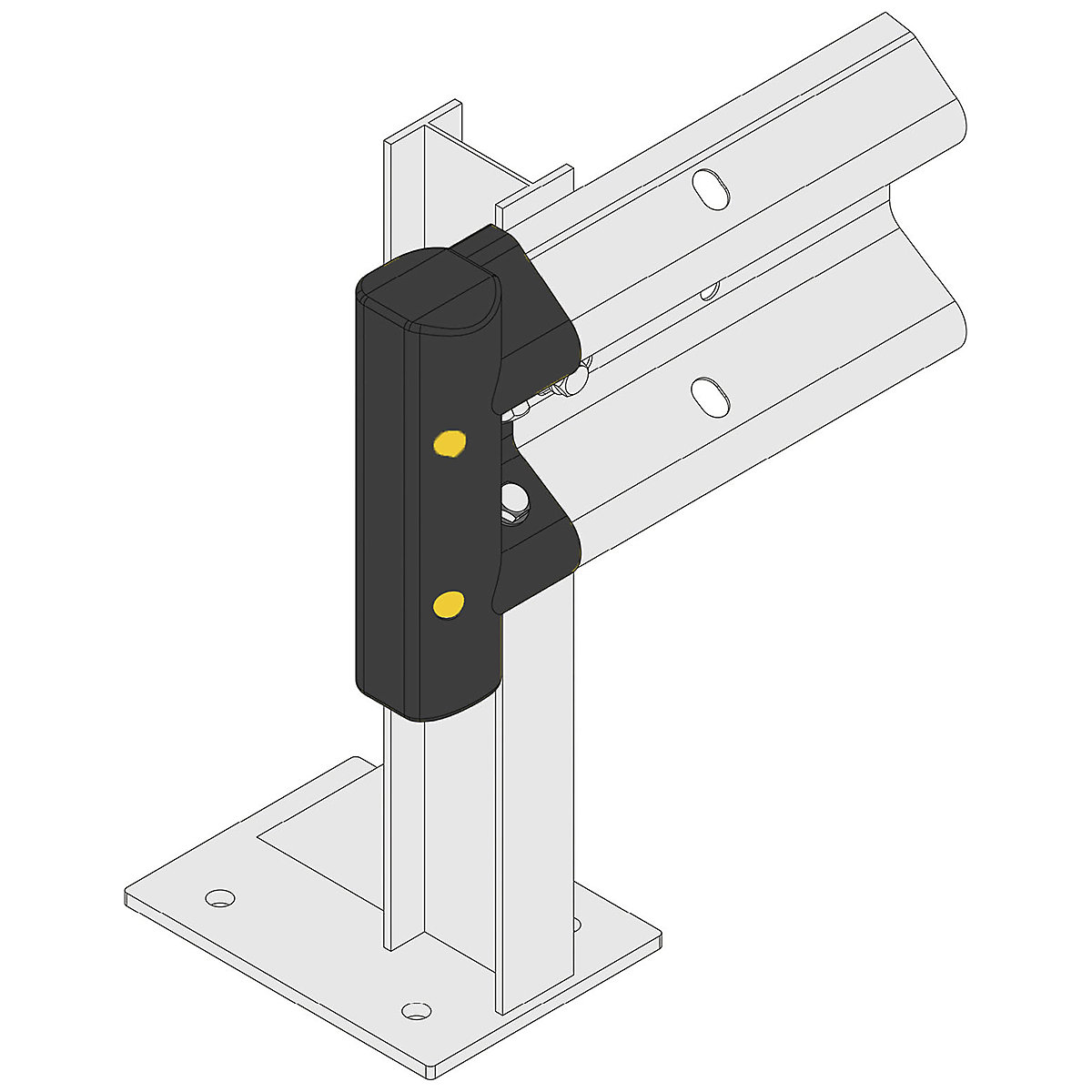 Brandsafe Armco Pedestrian Safety End (Product illustration 4)-3