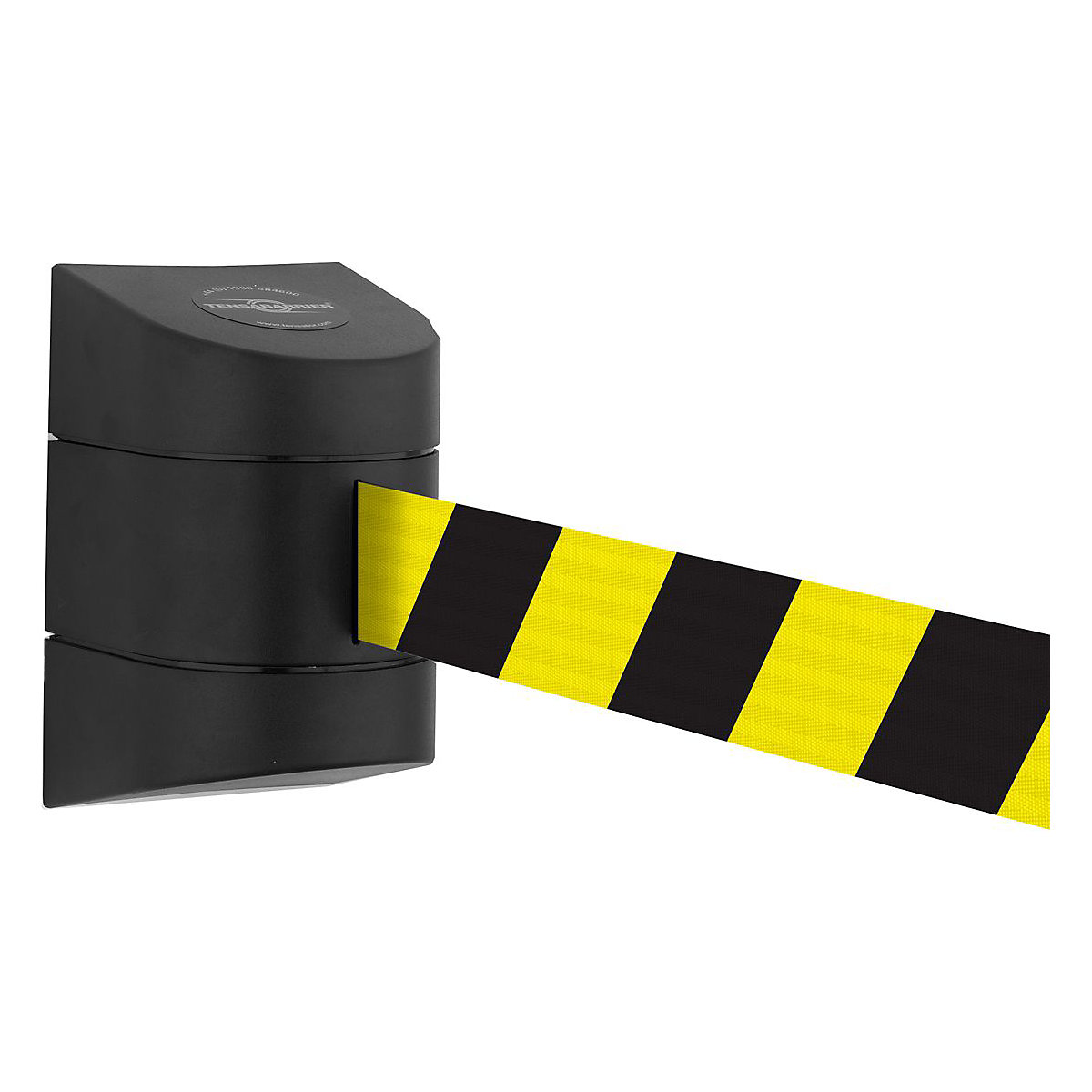Extra Long Black Wall Mounted Units With Retractable Belt Barriers