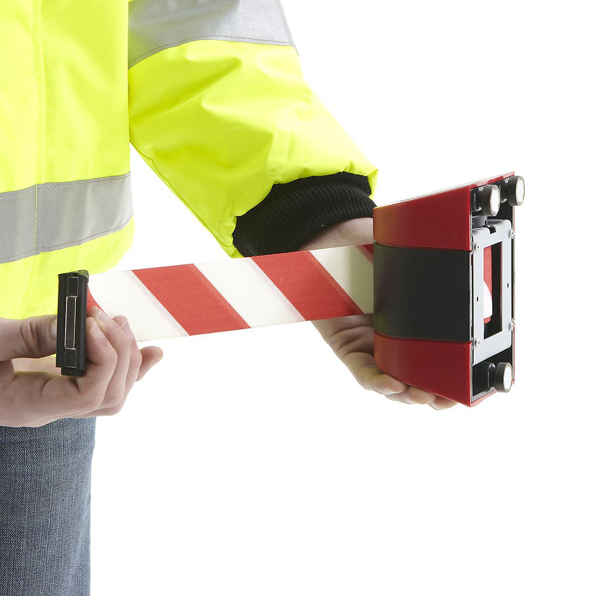 Magnetic Wall Mounted Retractable Belt Barriers (Product illustration 3)-2