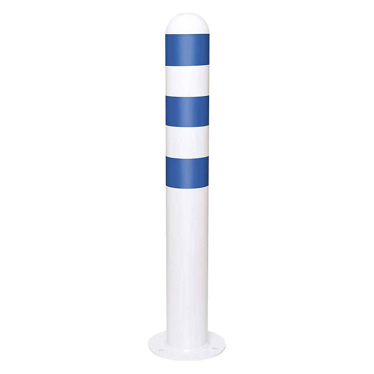 TRAFFIC-LINE Galvanished Steel & Powder Coated White Point Protection Bollard