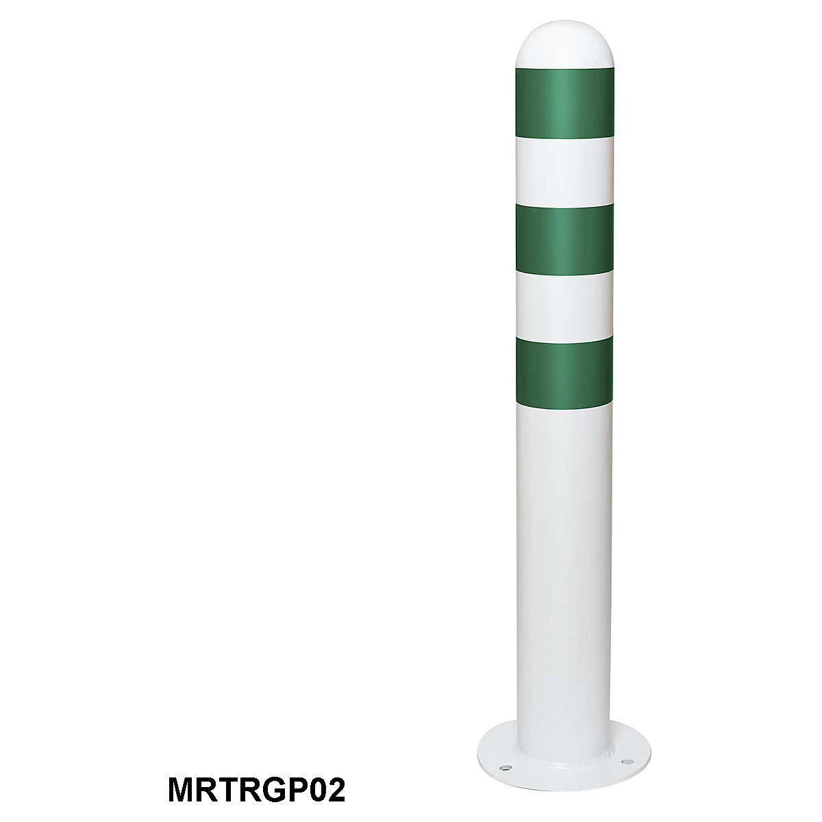 TRAFFIC-LINE Galvanished Steel & Powder Coated White Point Protection Bollard (Product illustration 3)-2