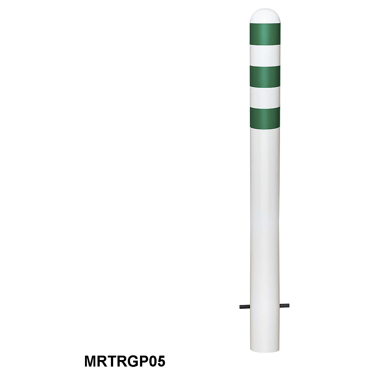 TRAFFIC-LINE Galvanished Steel & Powder Coated White Point Protection Bollard (Product illustration 6)-5