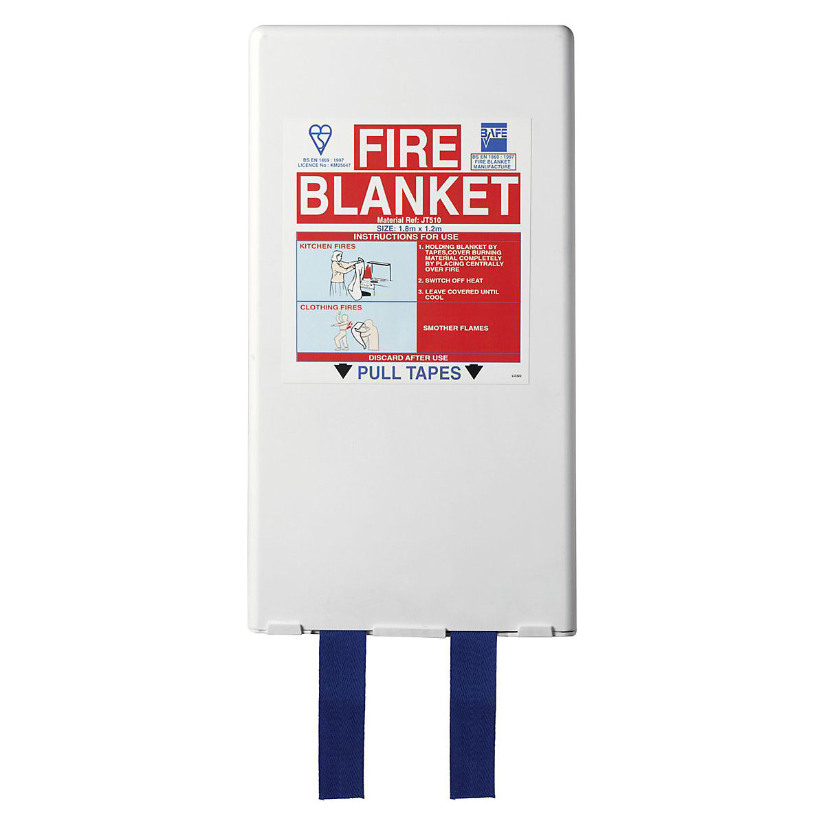 Fire Blankets With White Holders