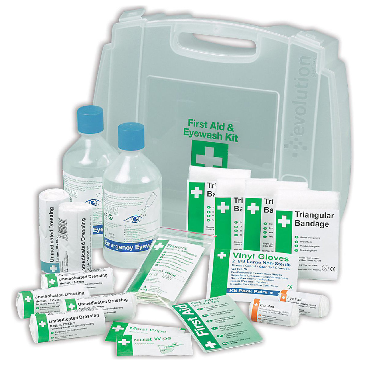 Eyewash First Aid Kits 1-10 Persons