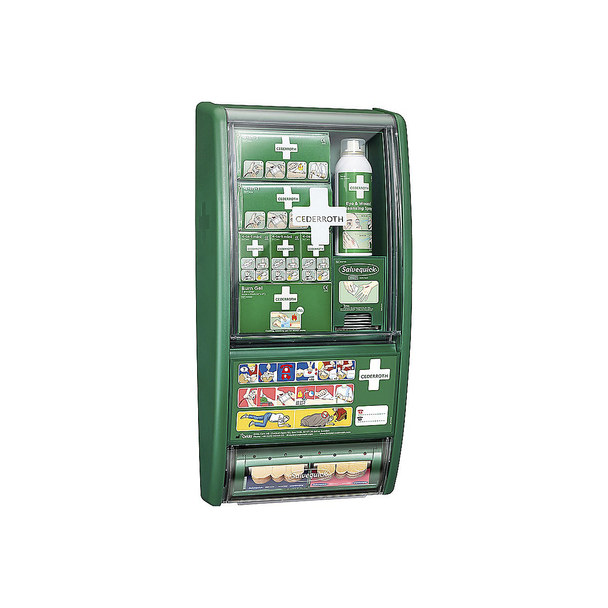 First Aid Cabinet, First Aid Cabinet, First Aid Station | Fully-Stocked including Plaster Dispenser and Dustproof cover-5